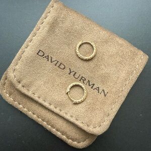 David Yurman Gold Hoops